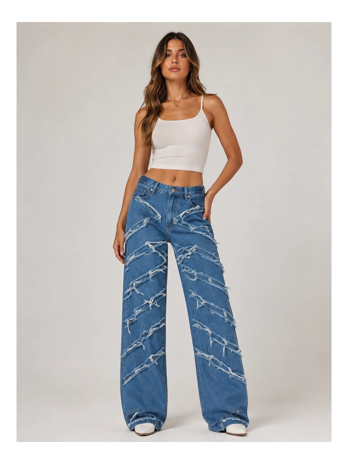 Jean Wide Leg Desflecado - Imagen 4