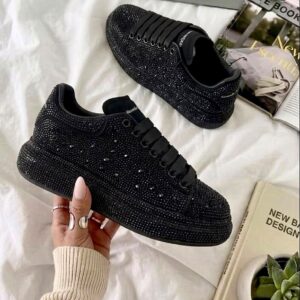 Tenis Dama Negro con Cristales