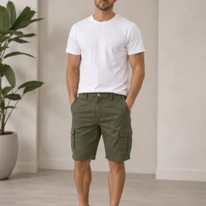 Bermuda Cargo Hombre Verde Oliva Ref. 2613