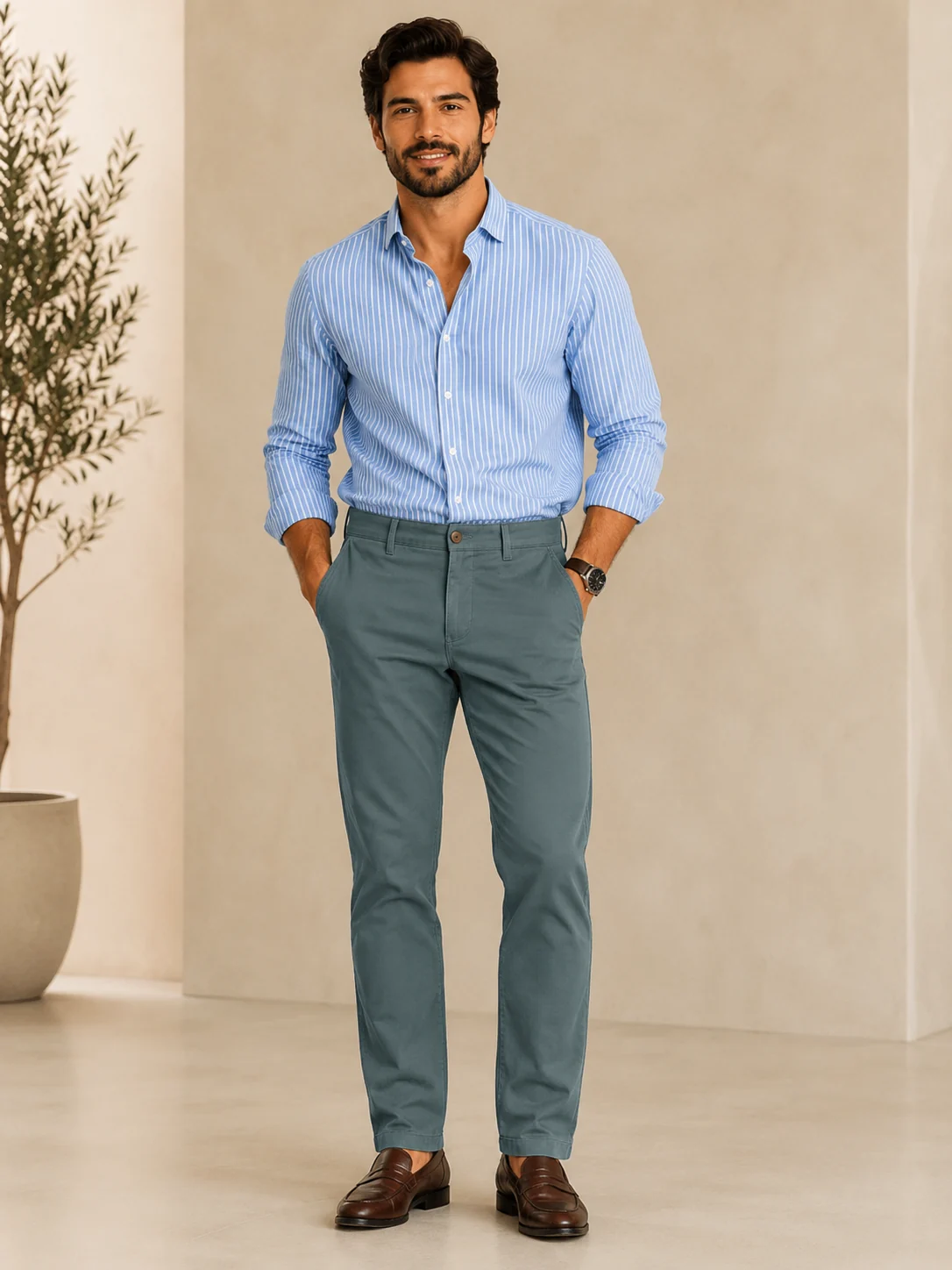 Pantalón Hombre Casual Stretch - Imagen 5
