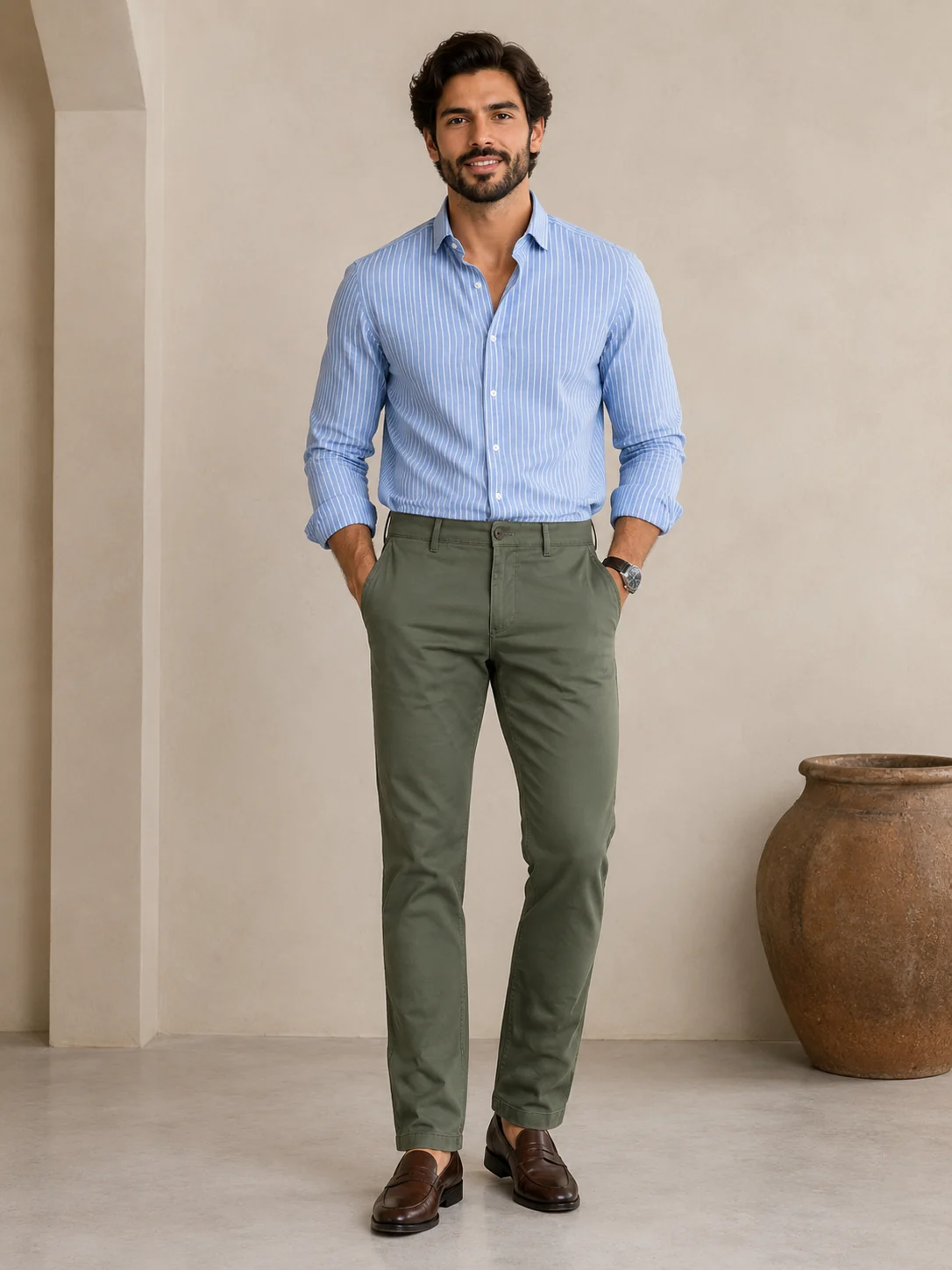 Pantalón Hombre Casual Stretch - Imagen 3